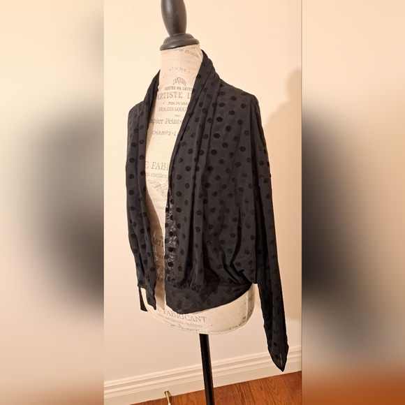 Anthropologie velvet jacket wrap - Picture 2 of 6